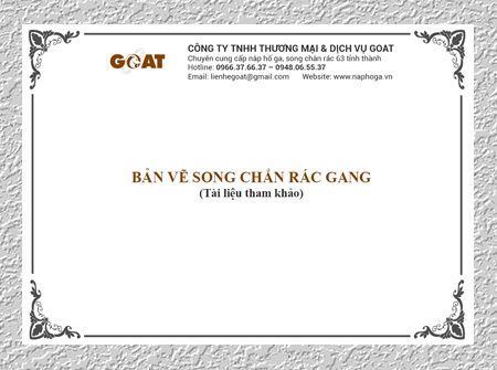 Cấu tạo song chắn rác – Tải Bản vẽ song chắn rác gang [PDF]