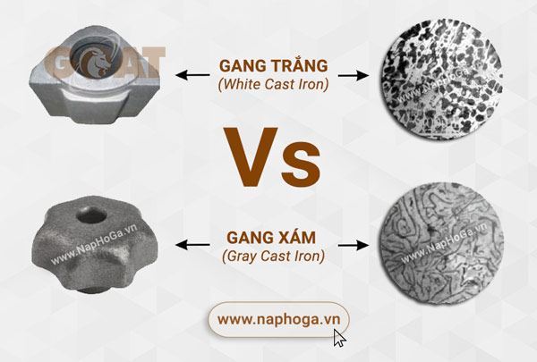 Gang Trắng và Gang Xám khác nhau như thế nào?