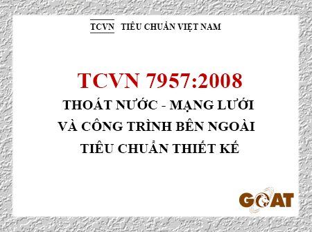 TIÊU CHUẨN VIỆT NAM TCVN 7957:2008 Về Thoát Nước | Xem Ngay