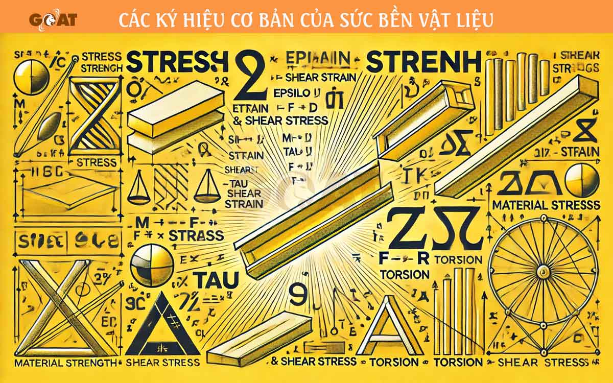 Các ký hiệu cơ bản trong sức bền vật liệu 