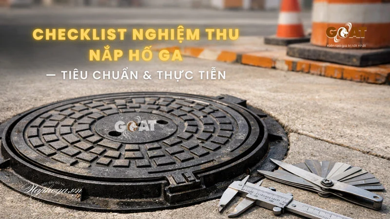 Checklist nghiệm thu nắp hố ga rất quan trọng trước khi giao nhận
