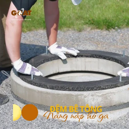 Vòng bê tông đúc sẵn nâng nắp hố ga