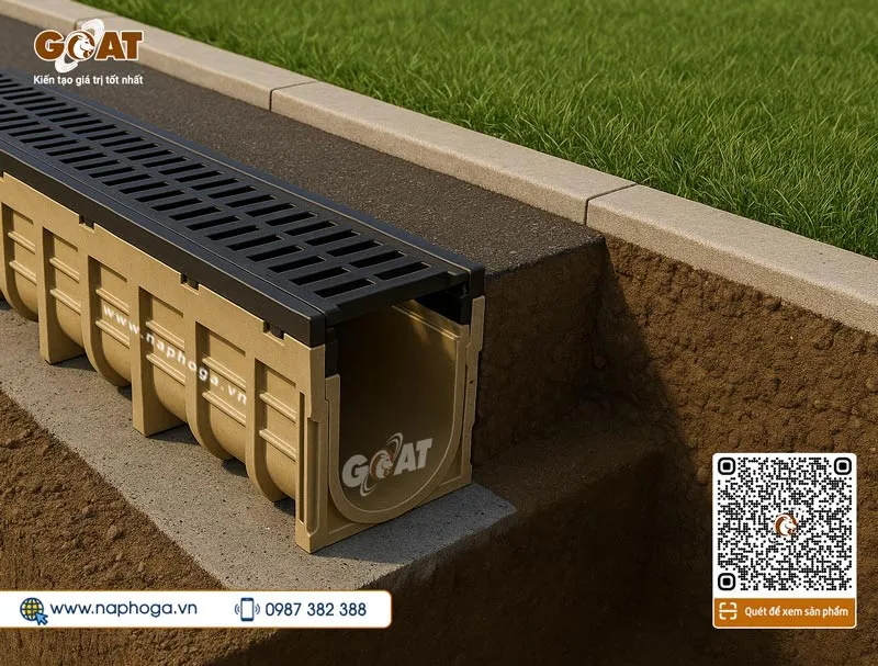 Cống lắp ghép bằng composite thoát nước
