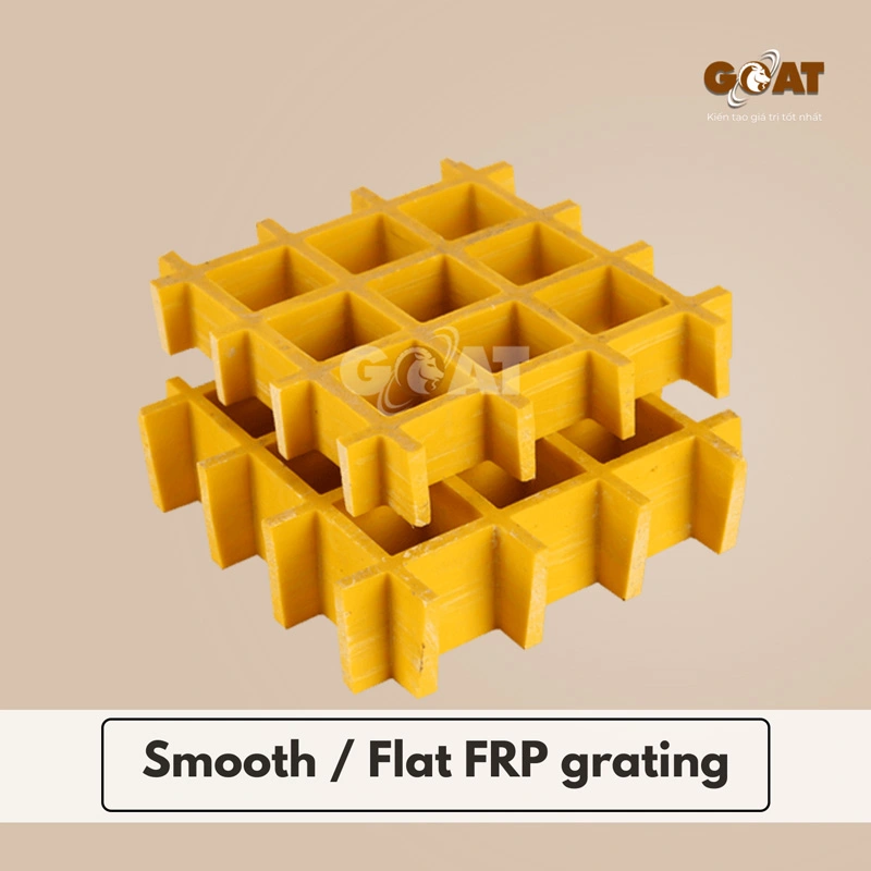 Tấm sàn nhựa FRP dạng bề mặt phẳng - Smooth FRP grating
