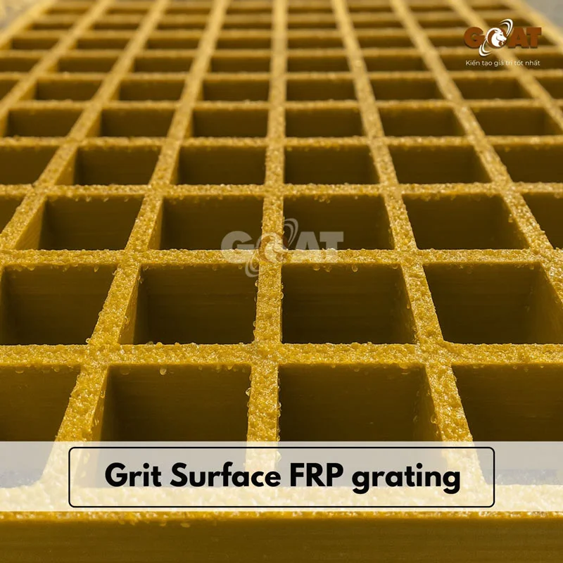 Tấm sàn công nghiệp FRP dạng phủ hạt chống trượt