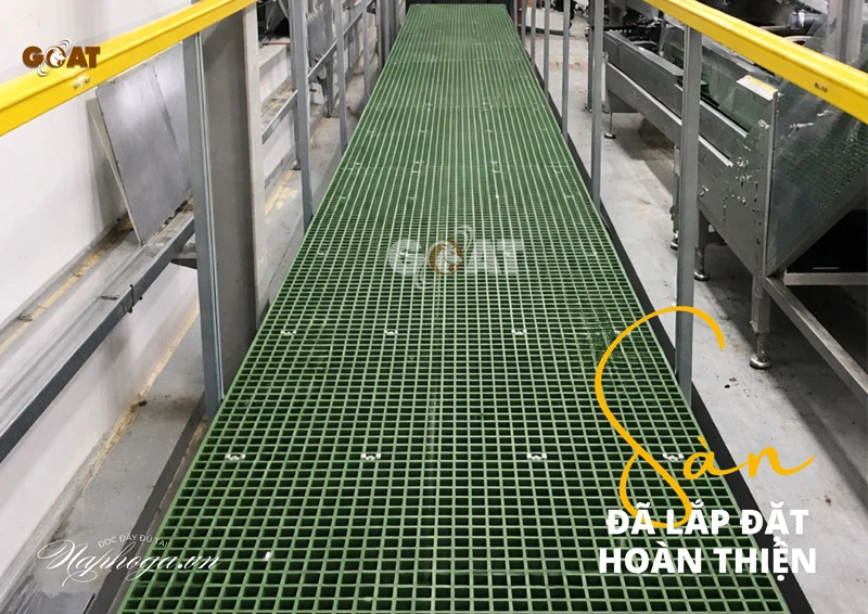 Khung đỡ thép cho tấm sàn FRP: gối đỡ phẳng và bố trí dầm hợp lý