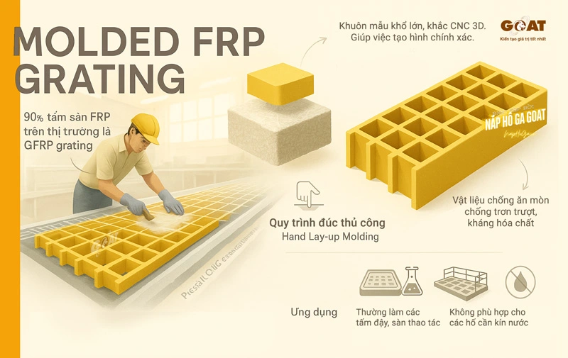 Molded FRP - Vật liệu FRP được đúc khuôn