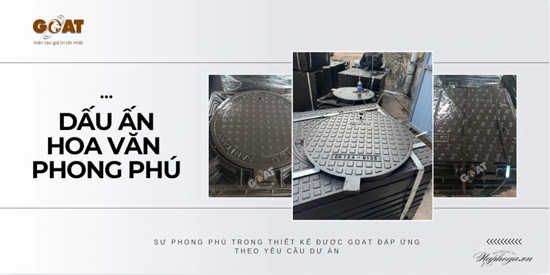 Sự phong phú trong thiết kế hoa văn cũng ảnh hưởng đến giá của nắp hố ga