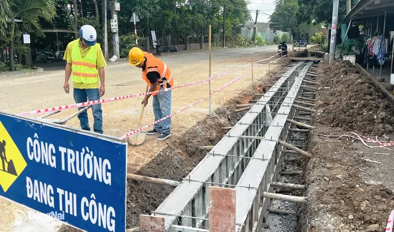 Thi công cống rãnh bê tông