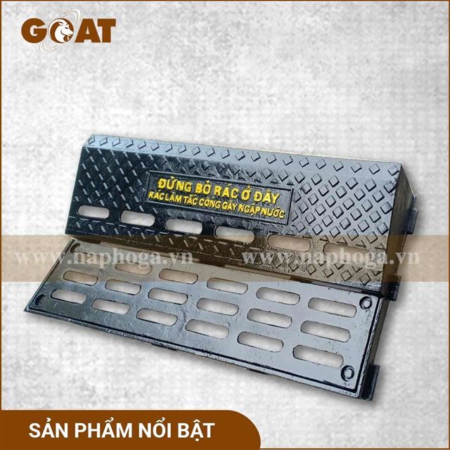 BÓ VỈA GANG CẦU GOAT - DẠNG HỘP XIÊN [Thu nước & Ngăn mùi tuyệt đối]