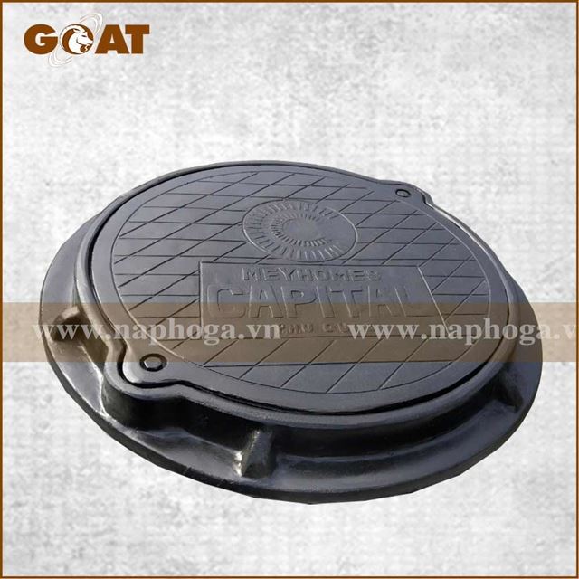 Nắp hố ga Composite khung âm thân tròn – Mã NCT-KA01