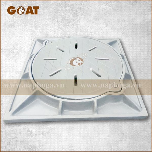 Nắp Ga Composite Khung Âm GOAT - Có lỗ thoát nước