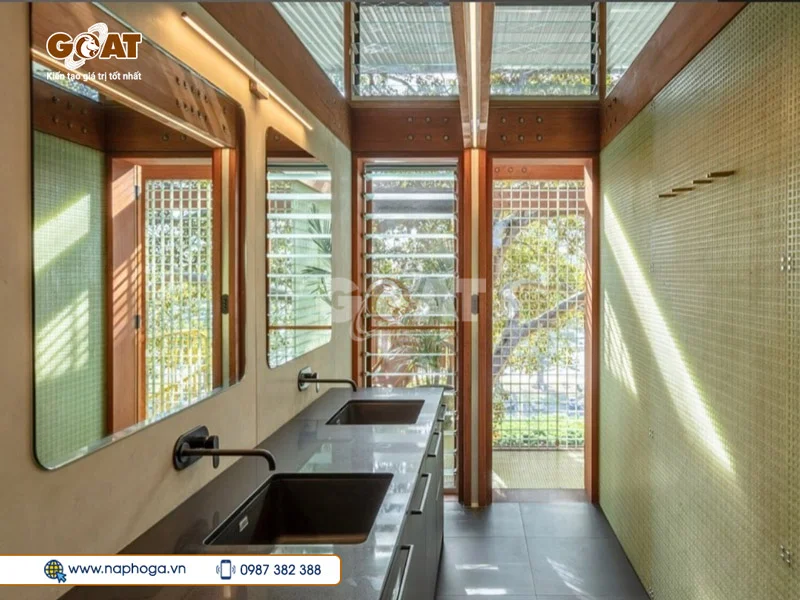 Kết cấu FRP trong suốt hiện đại với ánh sáng tự nhiên